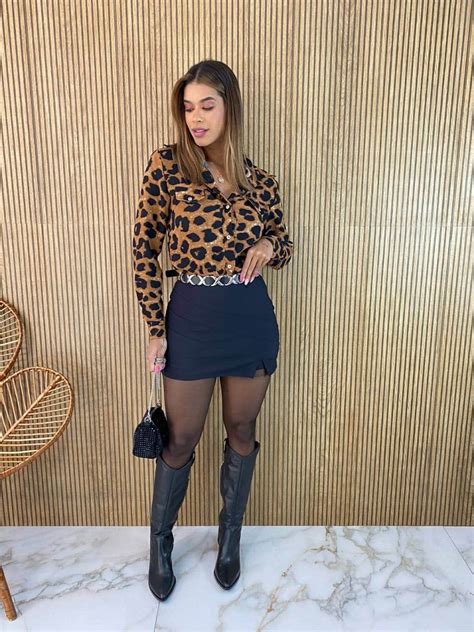 Camisa Cropped Feminino Manga Longa Fernanda Ramos Store