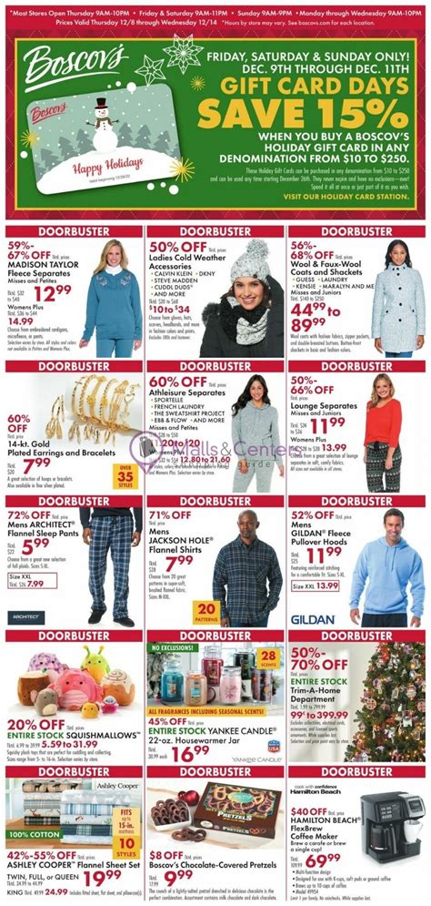 Boscov's Weekly ad valid from 12/08/2022 to 12/14/2022 - MallsCenters