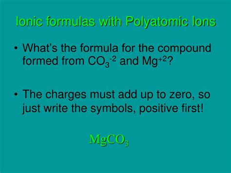 Ppt Polyatomic Ions Powerpoint Presentation Free Download Id 5075169