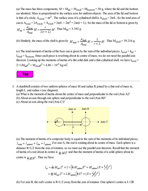 SOLUTION Moment Of Inertia Solutions Studypool