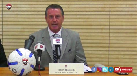 Terry Fenwicks First Press Conference As Trinidad And Tobago Head Coach Youtube