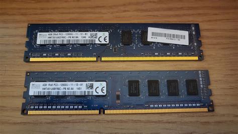 Lot of Two (2) USED Assorted SK Hynix 4GB DDR3 RAM | Jawa