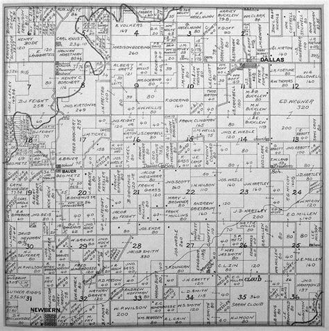 Dallas Township Plat map of Marion County, Iowa