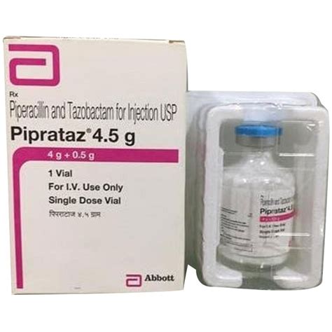 Piprataz 4 5gm Piperacillin And Tazobactam I P Injection At 280 Vial