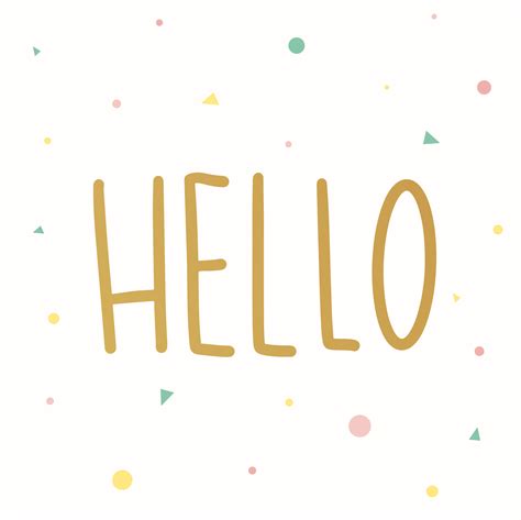 Hello greeting card - Download Free Vectors, Clipart Graphics & Vector Art