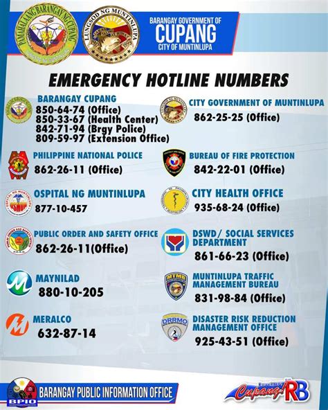 Hotline Directory Alabang Hills Village Association Ahva