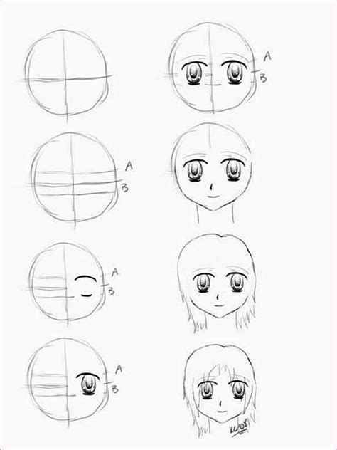 Step By Step Drawing Anime Faces At Getdrawings Free Download