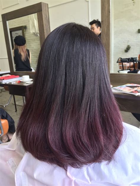 Wine Red Hair Color Korean Hair Color Long Hair Color Hair Color