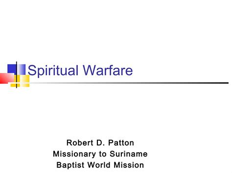 Spiritual Warfare Introduction Ppt