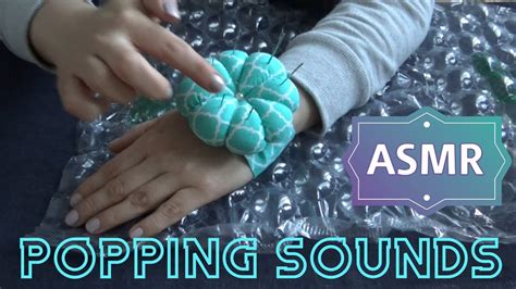 Asmr Popping Bubble Wrap Wneedles Plastic Crinkle Sounds No Talking