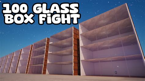 100 Glass Box Fight 1v1 📦 9486 2808 3186 By Karmaeffect Fortnite Creative Map Code Fortnite Gg