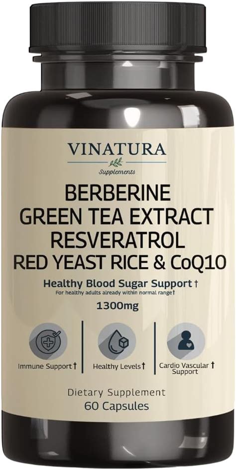 Amazon Vinatura Berberine Hcl Ceylon Cinnamon Red Yeast Rice