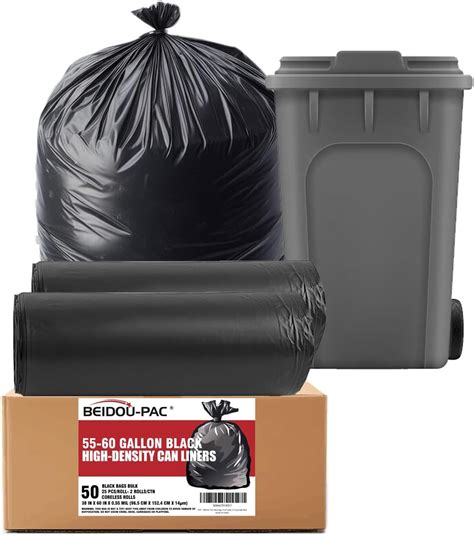 55 60 Gallon Trash Bags Value Pack 100 Bags Wties Large