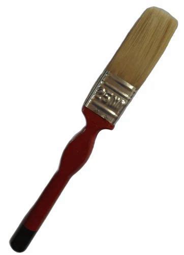 Plastic Red Handle Nylon Bristle Flat Paint Brush At Rs Piece