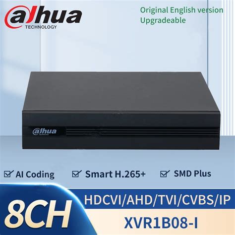 Dahua Xvr1b08 I 8 Channel Penta Brid 1080n 720p Cooper 1u 1HDD Wizsense