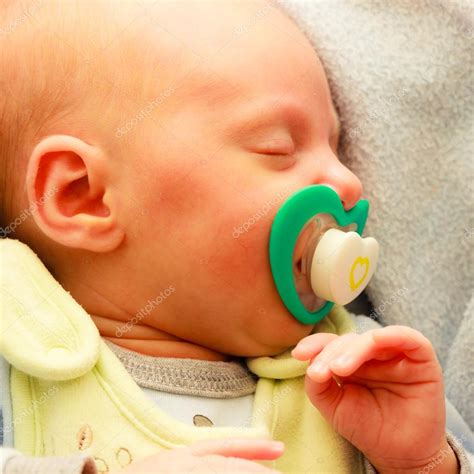 Little Newborn Baby Girl Sleeping Stock Photo By ©voyagerix 72275375