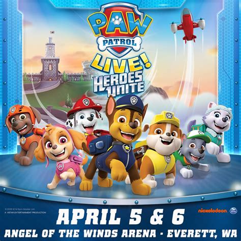 Paw Patrol Live Heroes Unite Angel Of The Winds Arena