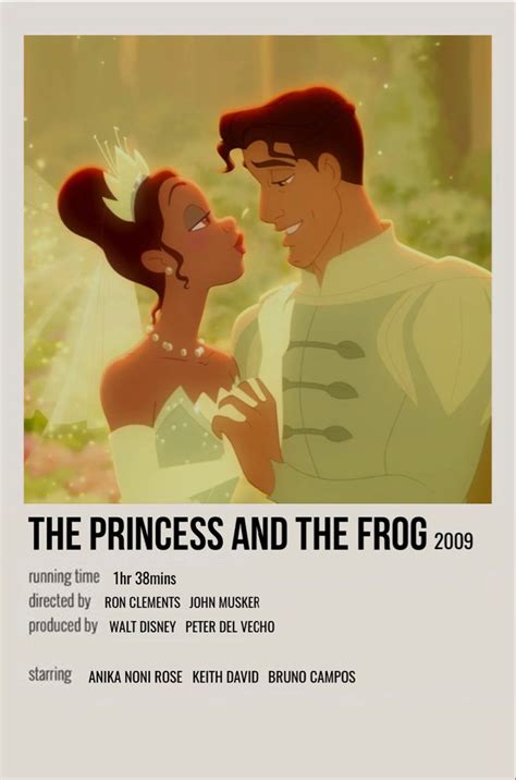 The Princess And The Frog Movie Poster With An Image Of Prince And