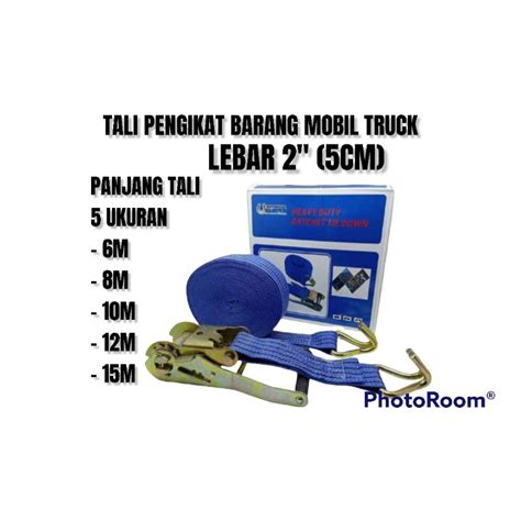 Jual Tali Pengikat Barang Mobil Truck Cargo Lashing Ratchet Tie Down 2