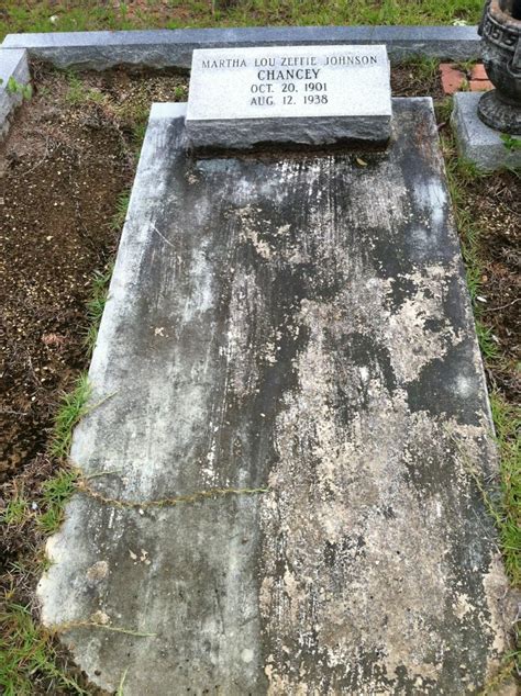 Martha Lou Zeffie Johnson Chancey 1901 1938 Memorial Find A Grave