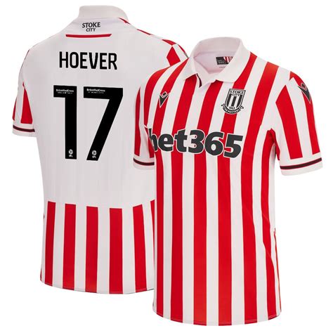 Ki Jana Hoever 17 Stoke City FC 2023 24 Home Men Jersey White Red