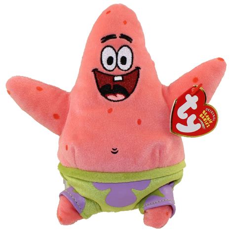 Plush Puppets Spongebob And Patrick Star Ty Teeny Stackable Plush Set