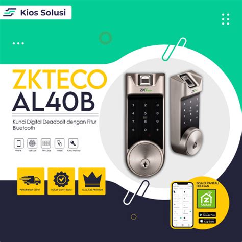 Jual Smartlock Zkteco Al B Outdoor Lock Fingerprint Mifare Card