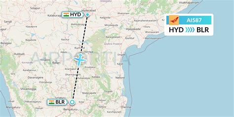 Ai587 Flight Status Air India Hyderabad To Bangalore Aic587