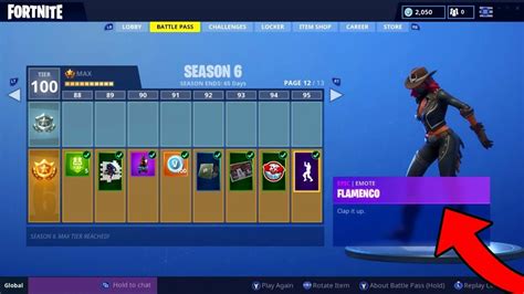 Fortnite Season 6 Full Battle Pass And Season 6 Skins Gameplay