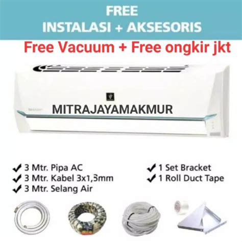 Jual Ac Sharp 1pk AH A9SAY Thailand Free Pasang Shopee Indonesia