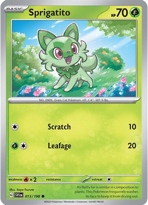 Pokémon Card Database Scarlet Violet 13 Sprigatito