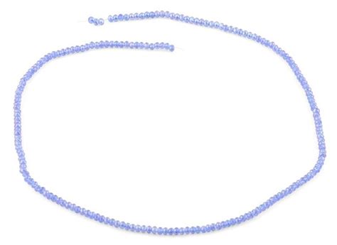 2mm Light Purple Faceted Rondell Crystal Beads This Strand Measures 16