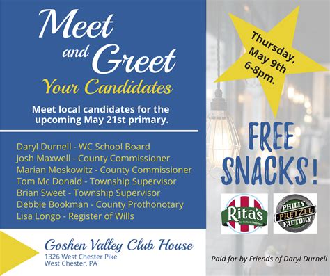 Political Meet And Greet Invitation