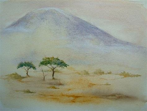 Mount Kilimanjaro Watercolor Painting Mountain Art Artofit