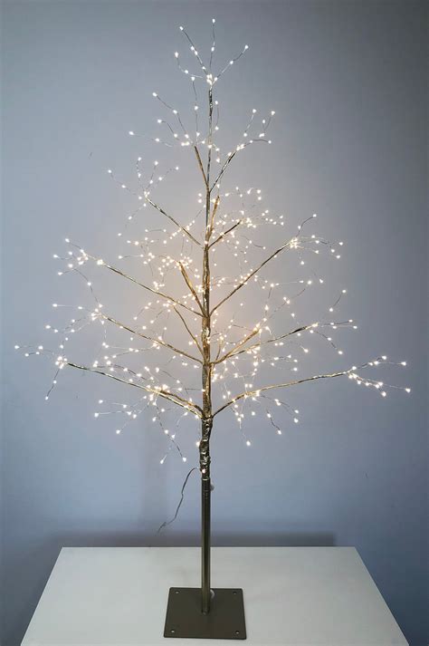 Albero Di Natale LED 375 Nanoled Luce Calda Altezza 90 Cm Struttura