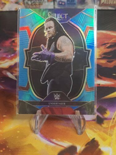 Undertaker Panini Select Wwe Light Blue Prizm Legends Ebay