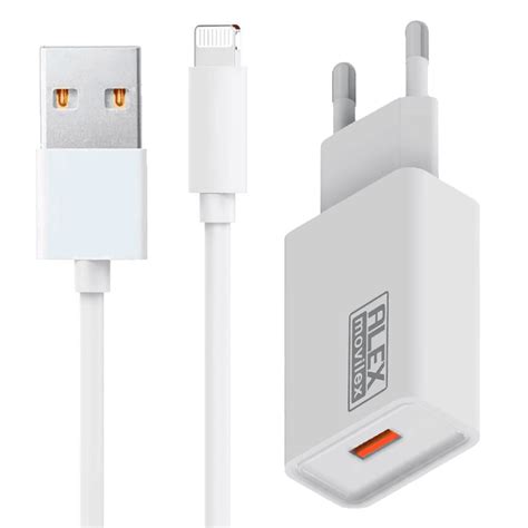 Cargador Usb Completo Adaptador Cable Carga Iphone Alex Movilex