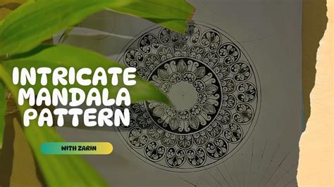 How To Draw Intricate Mandala Patterns Draw With Me Youtube