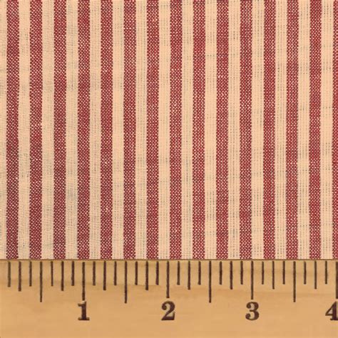 Americana Red Stripe Homespun Fat Quarter Jubilee Fabric