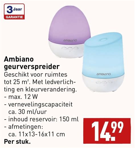 Ambiano Geurverspreider Aanbieding Bij Aldi