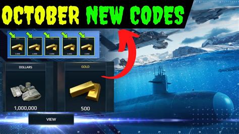 Modern Warships Promo Codes October Modern Warships Promo Codes