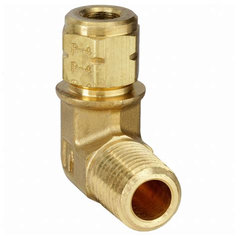 Parker Male Elbow Degrees Brass For In Tube Od In Pipe