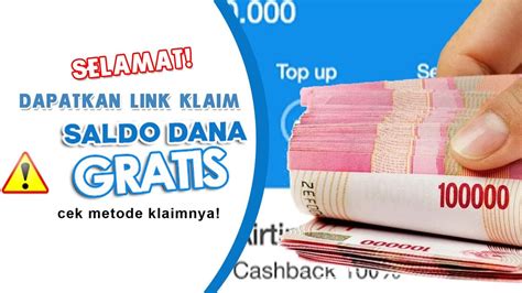 TRIK JITU Klaim Saldo DANA Gratis Hari Ini Dapat Rp150 Ribu Begini