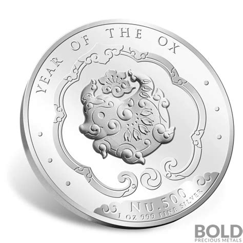 Oz Bhutan Year Of The Ox Silver Proof Coin Bold Precious Metals