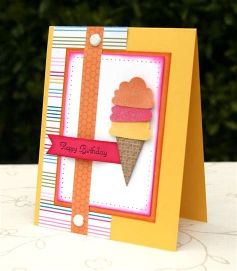 Ice Cream Cone Card Creative Birthday Cards Cards Handmade Card Craft