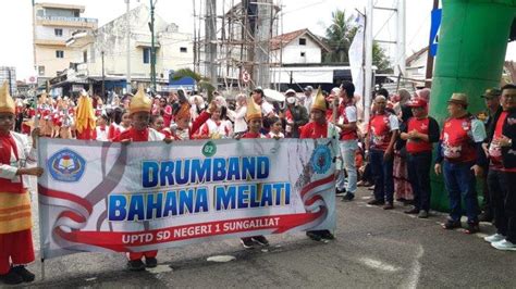 Pdbi Bangka Selatan Gelar Street Parade Festival Drum Band Untuk