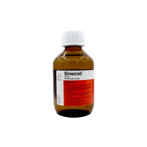 Sinecod Syrup 200ml Vivapharmacy