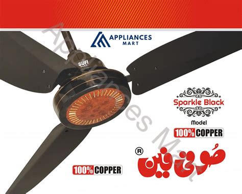 Sufi Fans Ceiling Fan Copper Winding 2 Years Warranty Velvet Model 56