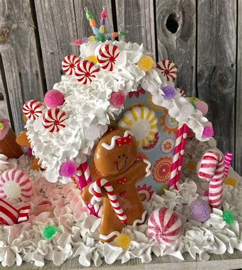 Gingerbread Candy Land Centerpiece Christmas Centerpiece Image 2 Candy