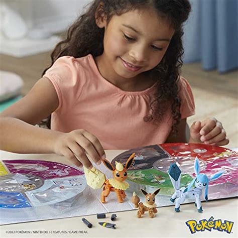 MEGA Pokemon Every Eevee Evolution Toy Building Set Vaporeon Jolteon